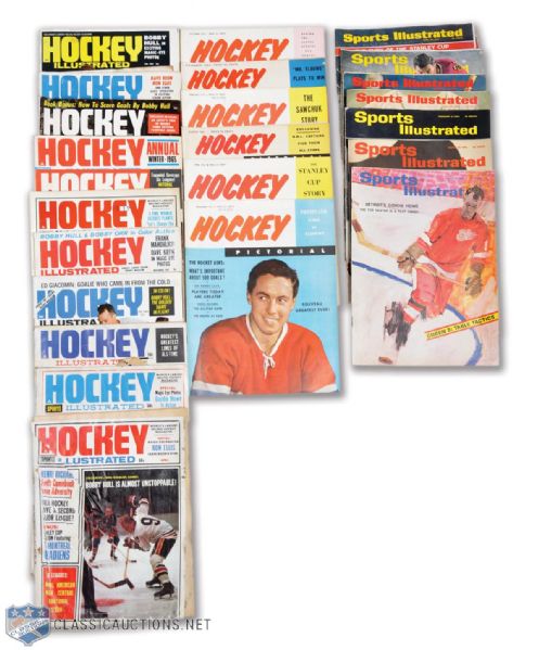 1950s and 60s Hockey Magazine Collection of 50