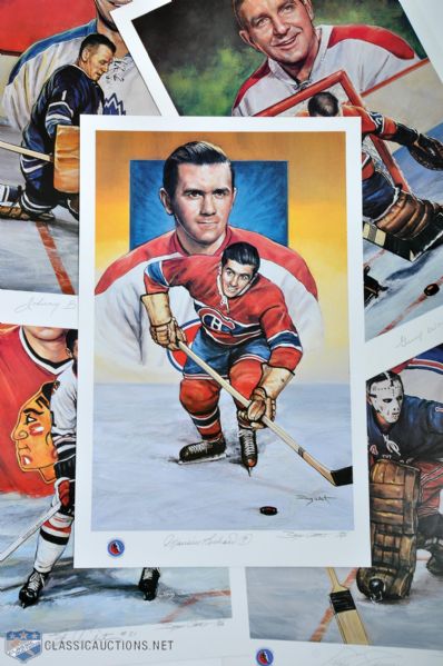 Doug West "Legends of Hockey" Signed Limited-Edition Lithograph Collection of 5
