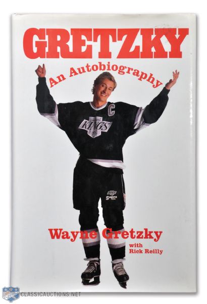 Wayne Gretzky Signed "Gretzky, an Autobiography" Hardcover Book