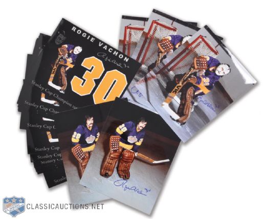 Rogie Vachon Signed 8" x 10" Photo Collection of 20