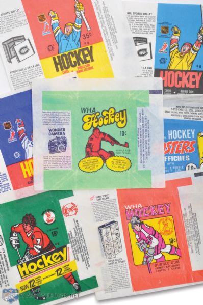 O-Pee-Chee 1970s-1980s Hockey and Baseball Wrapper Collection of 1100+