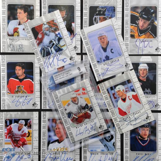1998-99 Upper Deck SP Authentic Sign of the Times Near Complete Set (49/50)