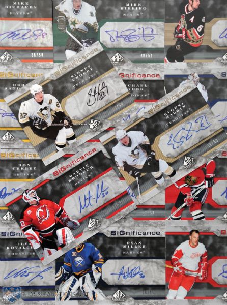 2006-07 Upper Deck SP Game Used SIGnificance Near Set (89/90)