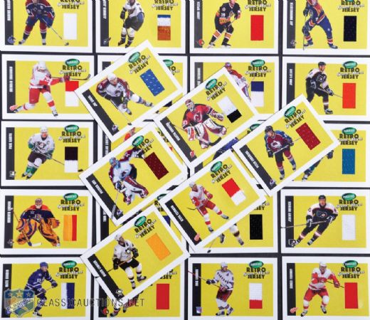 2002-03 Parkhurst Retro Game-Used Jersey 40-Card Set