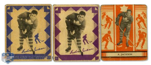 1935-36 O-Pee-Chee #88 Art Jackson and 1937-38 O-Pee-Chee #139 HOFer Busher Jackson (2)