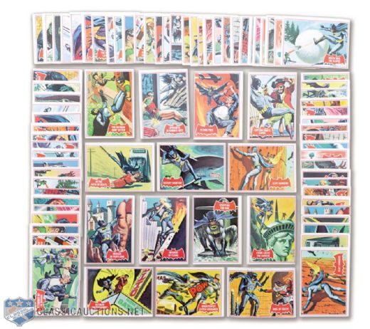 1966 O-Pee-Chee Batman Red Bat Complete Sets (2)