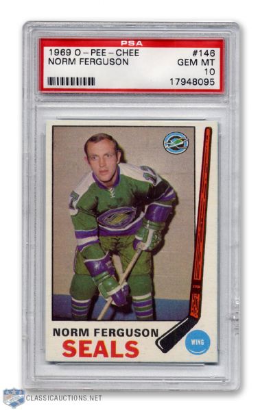 1969-70 O-Pee-Chee #146 - Norm Ferguson - Graded PSA 10 - None Graded Higher