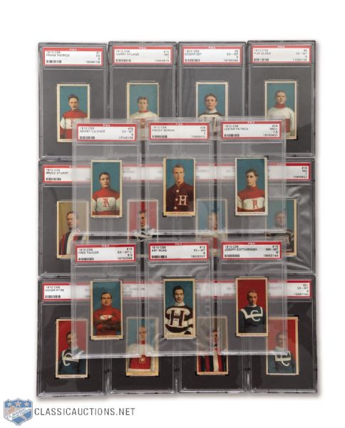 1910-11 Imperial Tobacco C56 PSA-Graded Complete 36-Card Set  - Second Finest and Second All-Time Finest PSA Set!