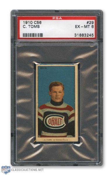 1910-11 Imperial Tobacco C56 #29 C.Toms RC - Graded PSA 6
