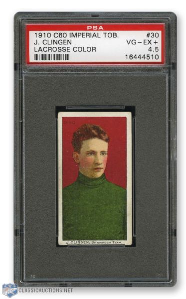 1910-11 Imperial Tobacco C60 #30 J. Clingen RC - Graded PSA 4.5
