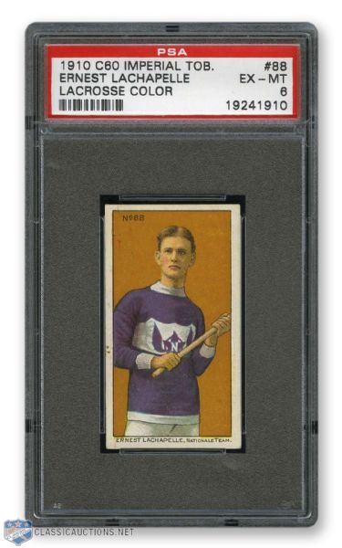 1910-11 Imperial Tobacco C60 #88 Dr. Ernest Lachapelle RC - Graded PSA 6