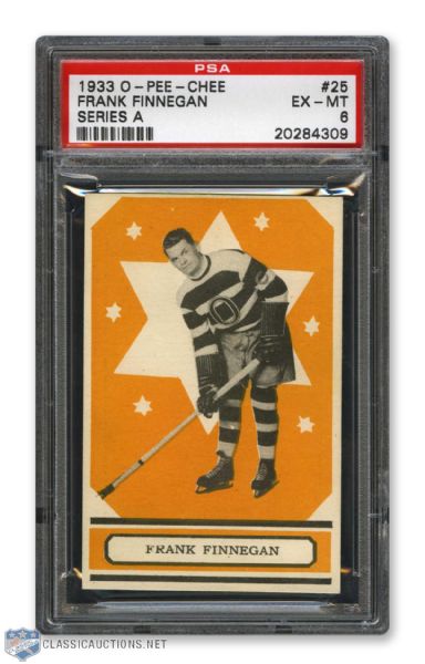 1933-34 O-Pee-Chee V304 #25 Frank "The Shawville Express" Finnigan - Graded PSA 6