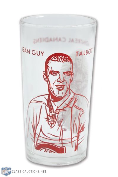 Rare 1961-62 Jean-Guy Talbot Montreal Canadiens York Peanut Butter Glass