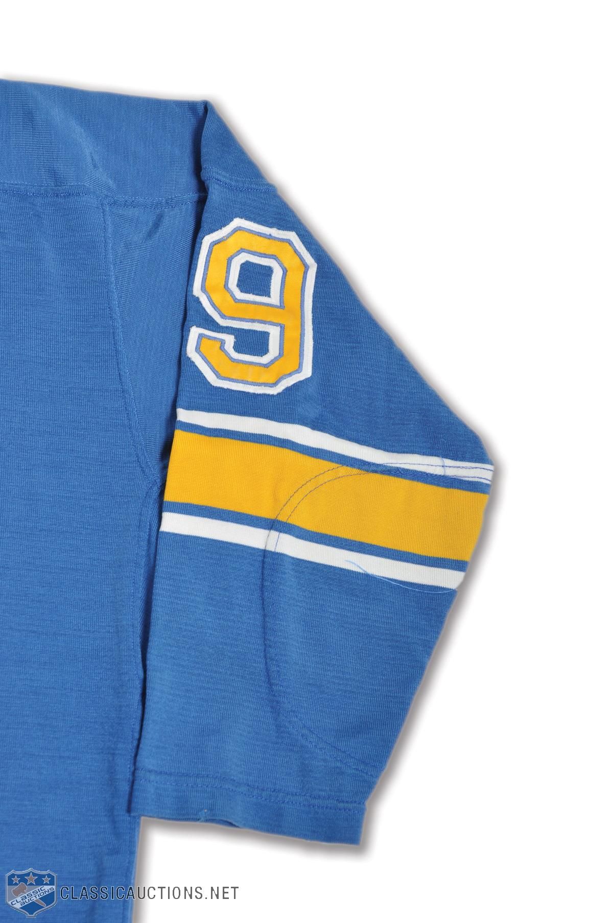 Lot Detail - St. Louis Blues 1969-72 #19 Game-Worn Jersey - Team Repairs!