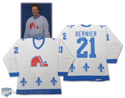 Serge Berniers 1980-81 Quebec Nordiques Game-Worn Jersey