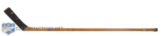 Dollard St-Laurents Mid-1950s Montreal Canadiens Signed CCM Game-Used Stick