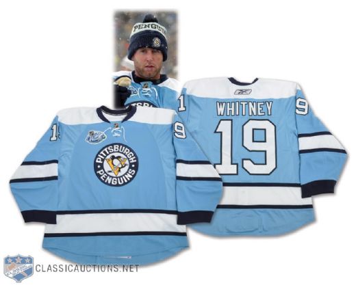 Ryan Whitneys 2008 Winter Classic Pittsburgh Penguins Game-Worn Jersey with LOA