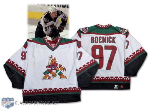 Jeremy Roenicks 1996-97 Phoenix Coyotes Inaugural Season Game-Worn Jersey with Team LOA