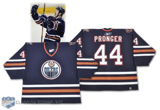 Chris Prongers 2005-2006 Edmonton Oilers Game-Worn Jersey with LOA