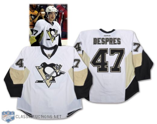 Simon Despres 2011-12 Pittsburgh Penguins Game-Worn Rookie Season Jersey with Team LOA