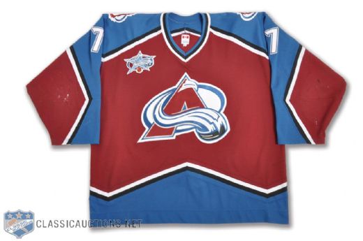 Greg de Vries 2000-01 Colorado Avalanche Game-Worn Jersey with 2001 All-Star Game Patch and Team LOA