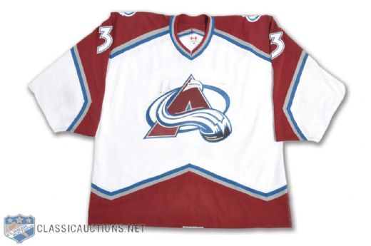 Pascal Trepaniers 2001-02 Colorado Avalanche Game-Worn Jersey