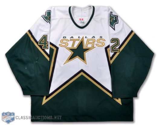 Jon Klemms 2005-06 Dallas Stars Game-Worn Jersey with LOA - Photo-Matched!