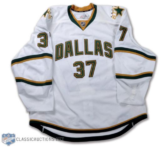 Karlis Skrastins 2009-10 Dallas Stars Game-Worn Jersey with Team LOA - Photo-Matched!