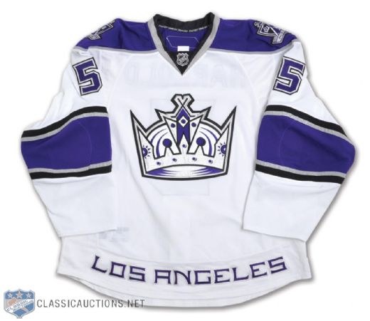 Peter Harrolds 2010-11 Los Angeles Kings Game-Issued Jersey with Team LOA