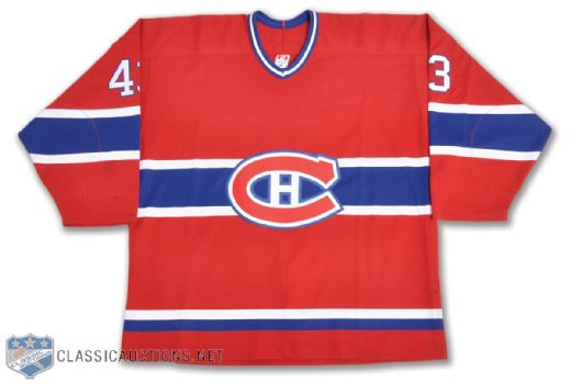 Patrice Brisebois 2003-04 Montreal Canadiens Game-Worn Jersey with LOA