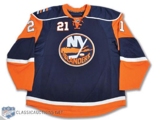 Kyle Okposos 2007-08 New York Islanders Game-Worn Rookie Season Jersey with Team LOA