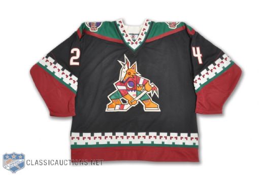 Stan Neckars 1998-99 Phoenix Coyotes Game-Worn Jersey with LOA