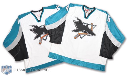 Mark Smiths Late-1990s/Early-2000s San Jose Sharks Game-Issued and Game-Worn Jerseys (2) with LOA