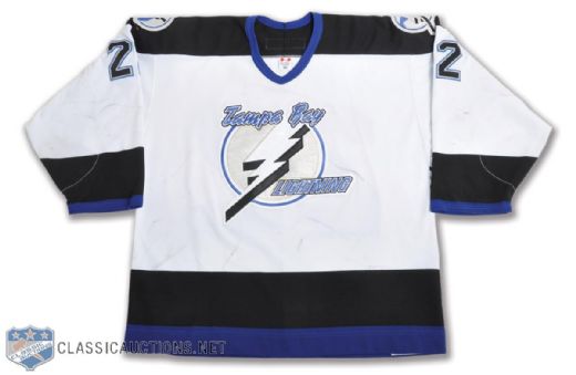 Dan Boyles 2003-04 Tampa Bay Lightning Game-Worn Jersey with LOA