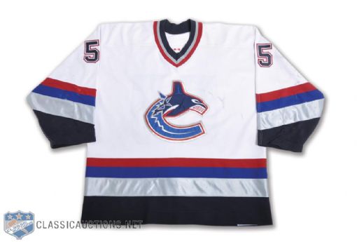 Ed Jovanovskis 2002-03 Vancouver Canucks Game-Worn Jersey with Team LOA