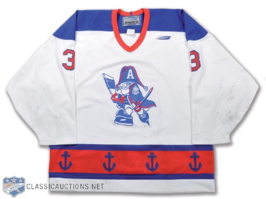 Eric Brules 1997-98 IHL Milwaukee Admirals Game-Worn Jersey