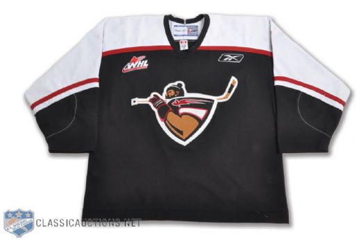 Evander Kanes 2008-09 WHL Vancouver Giants Signed Game-Worn Jersey with Team LOA