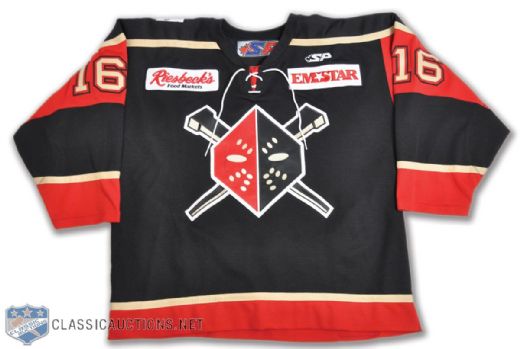 Jaffreys and Pierro-Zabotels 2000s ECHL Wheeling Nailers Game-Worn Jerseys with Team LOAs