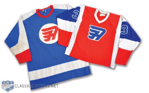 Abbotsford Flyers 1980s BCHL Game-Worn Jerseys (2)