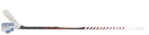 Ilya Kovalchuks New Jersey Devils Signed Warrior Game-Used Stick