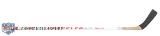 Bob Proberts Detroit Red Wings Signed Hespeler Game-Used Stick