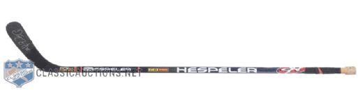 Darren McCartys Detroit Red Wings Signed Hespeler Game-Used Stick