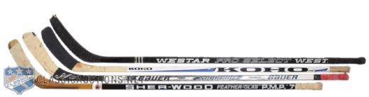 Pecas, Milburys, Hunters and Ogrodnicks Game-Used Sticks