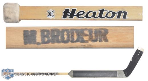 Martin Brodeurs Mid-1990s Team Canada Game-Used Heaton Stick