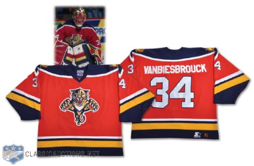 John Vanbiesbroucks 1996-97 Florida Panthers Game-Worn Jersey
