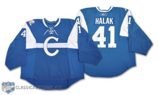 Jaroslav Halaks 2009-10 Montreal Canadiens "1909-10" Centennial Game-Worn Jersey with Team LOA