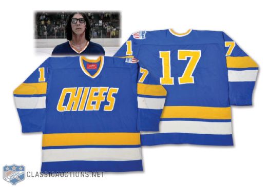 Steve Hanson / Steve Carlson 1977 Slap Shot Charlestown Chiefs Film-Worn Jersey - From Steve Carlson with His Signed LOA