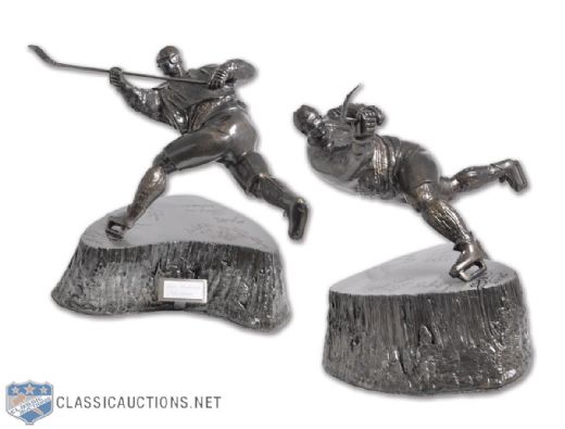 Yuri Ferdmans 1972 Team Canada Multi-Signed One-of-a-Kind Massive "One Timer" Welded Wire and Scrap Metal Sculpture (15 1/2")