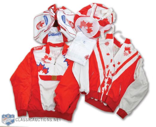 Team Canada Carrying Bags and Clothing Items Collection of 15