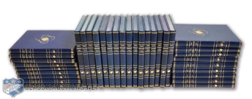 Ishockey Swedish 1960s-1990s Yearly Hardcover Book Collection of 60+